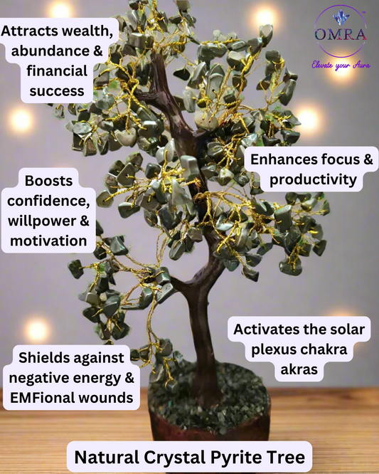 Natural Pyrite Crystal Tree (10-Inch)