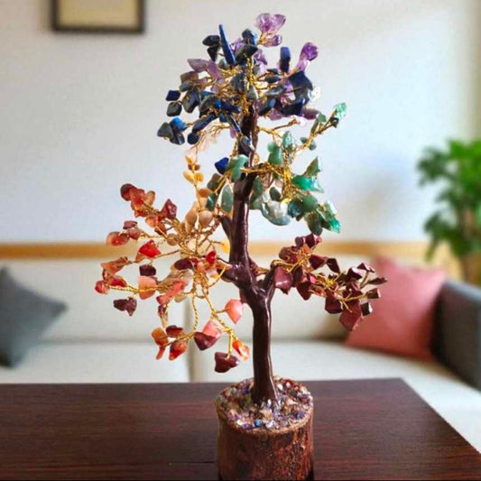 Natural Seven Chakra Crystal Tree (10-Inch)