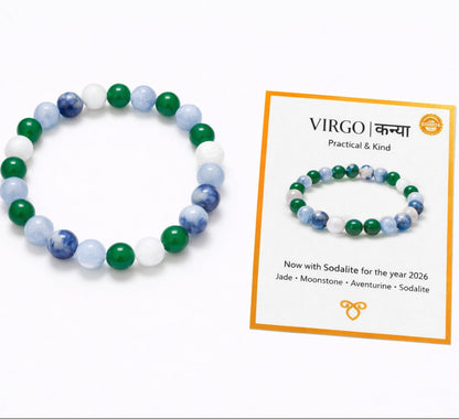 Natural Reiki charged Virgo Crystal Bracelet