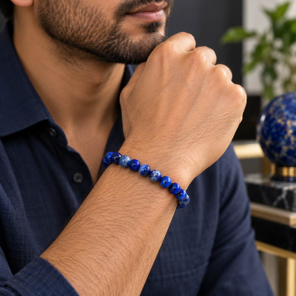 Natural Lapis Lazuli crystal Bracelet