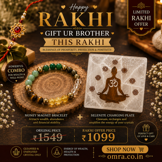 Rakhi Special Wealth & Protection Crystal Combo