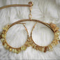 Citrine Chips Gemstone Ear Hoops