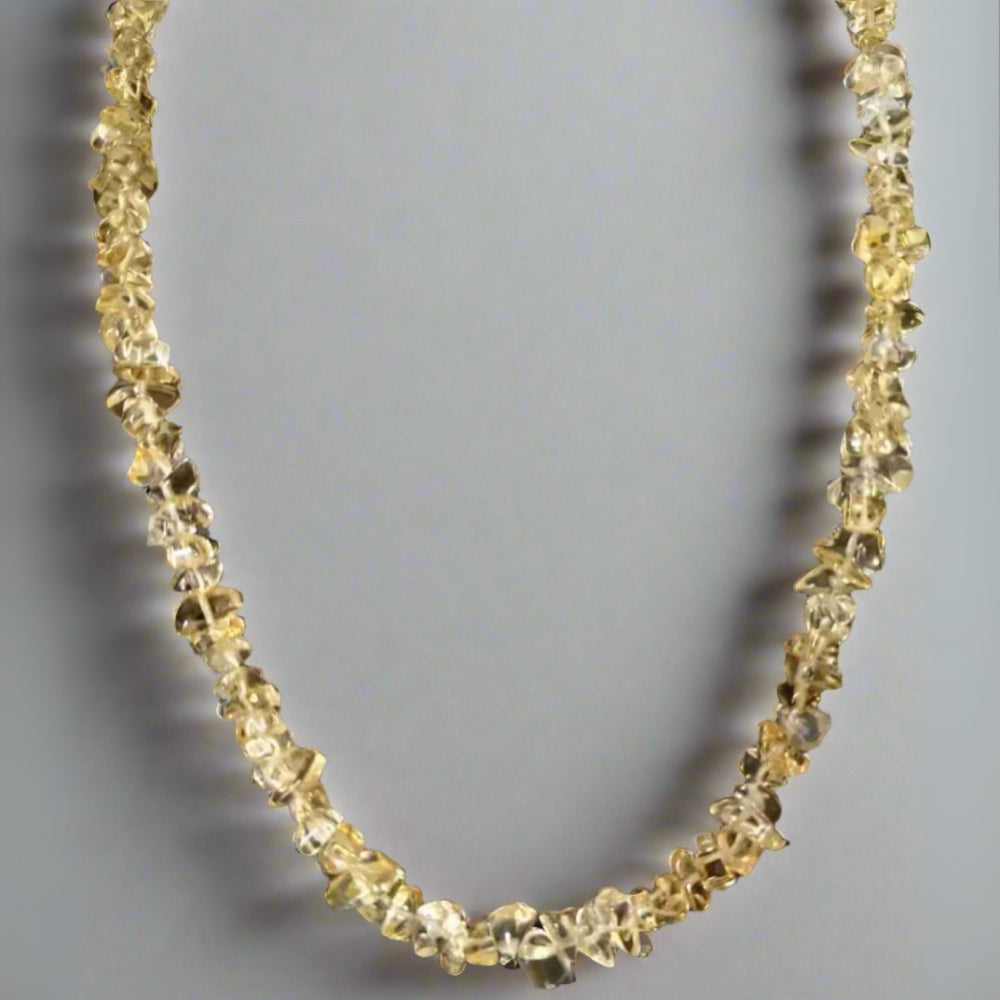 Citrine Chips gemstone necklace