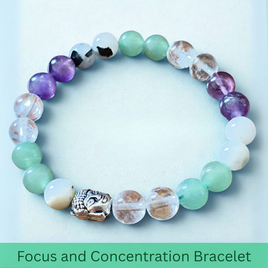 Focus & Concentration Natural Crystal Bracelet