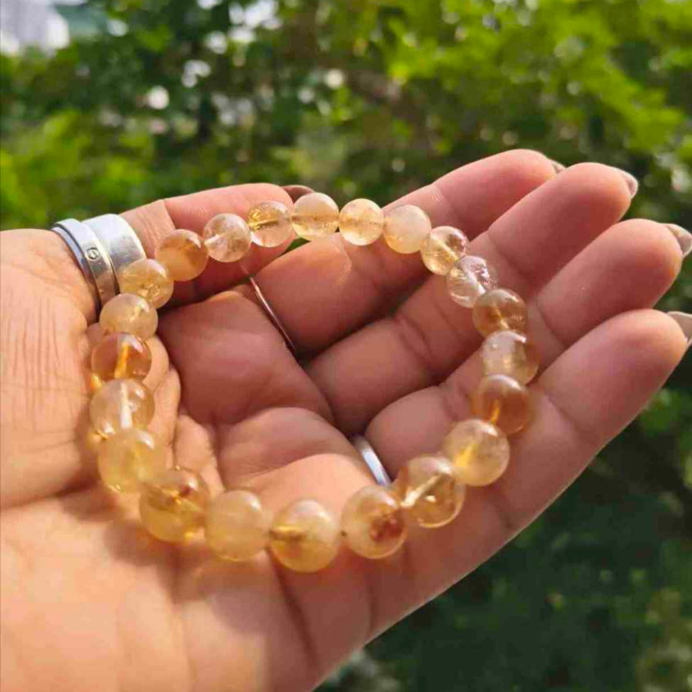 Natural Citrine Stone Bracelet