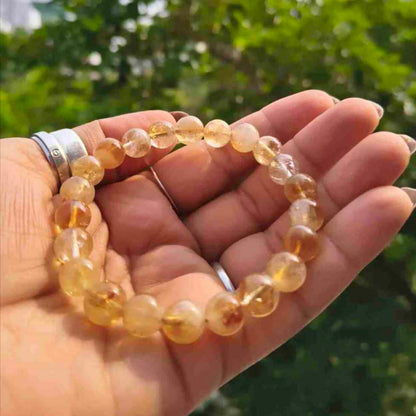 Natural Citrine Stone Bracelet