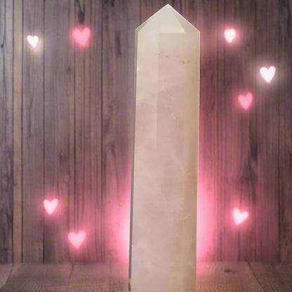 Natural Pink Quartz Tower -Symbol of love & Relationship