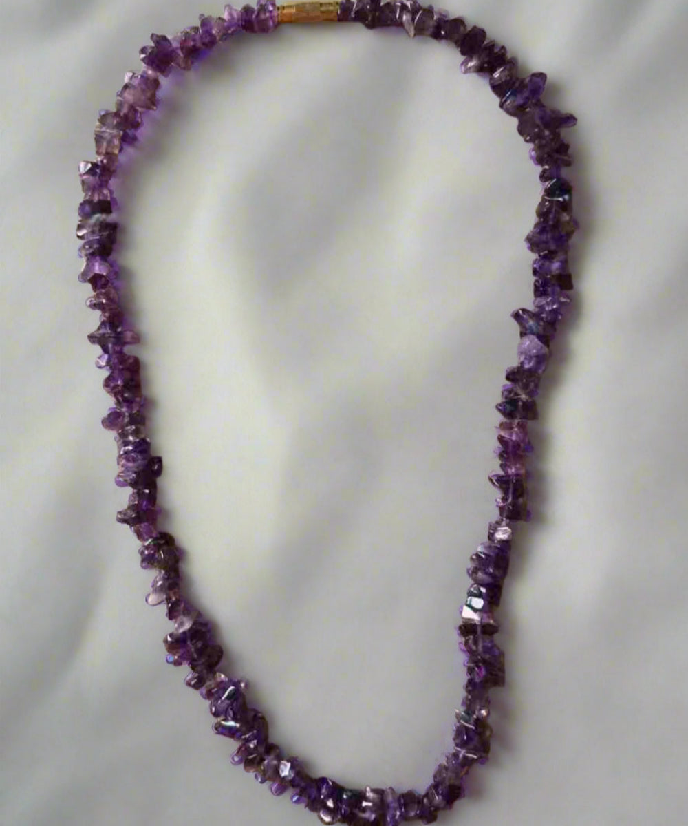 Amethyst Chips gemstone necklace