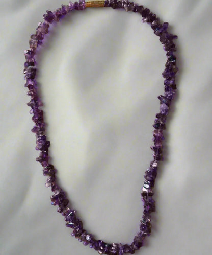 Amethyst Chips gemstone necklace