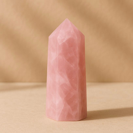 Natural Pink Quartz Tower -Symbol of love & Relationship