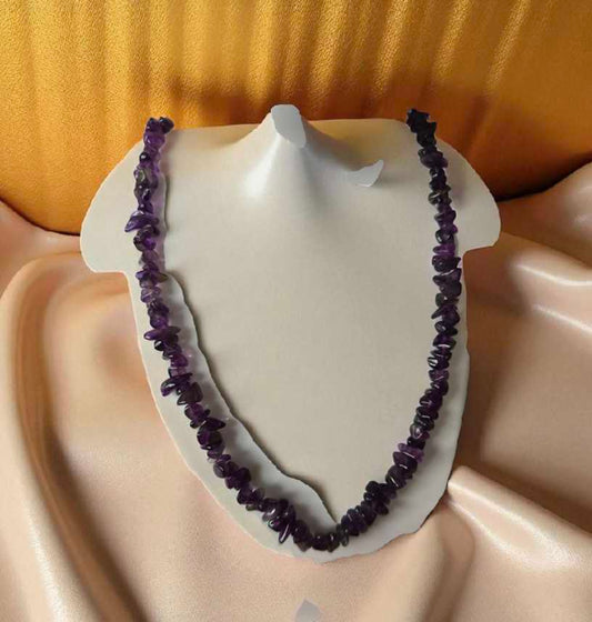 Amethyst Chips gemstone necklace