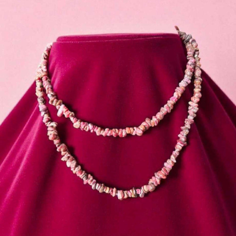 Ruby Chips gemstone necklace