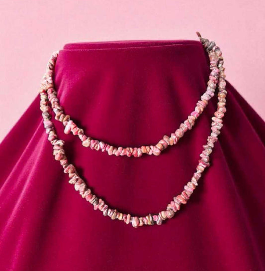 Ruby Chips gemstone necklace