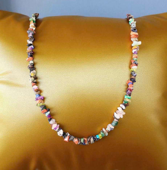 Multi Gemstone Chips stone necklace