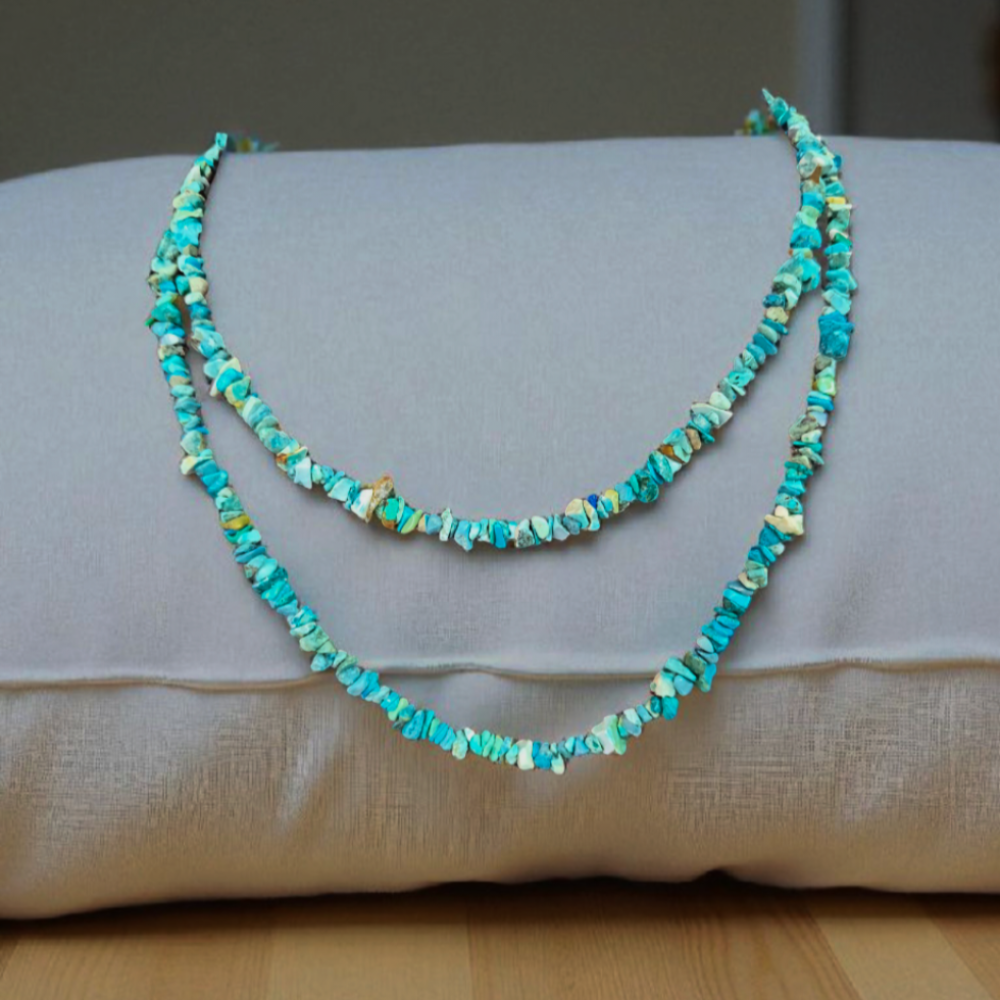 Turquoise Chips gemstone necklace