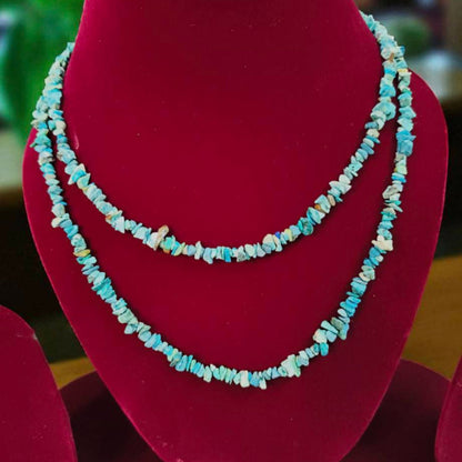 Turquoise Chips gemstone necklace
