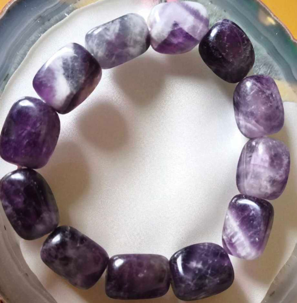 Natural Amethyst tumble Bracelet
