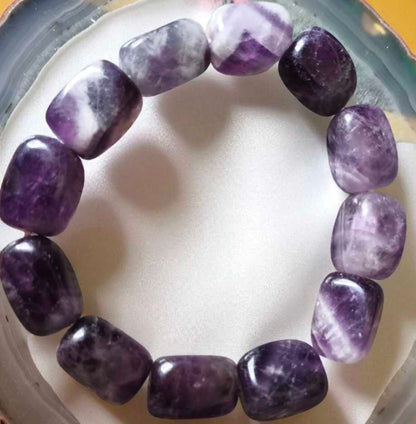 Natural Amethyst tumble Bracelet