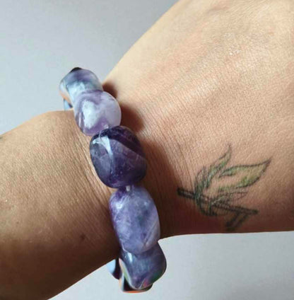 Natural Amethyst tumble Bracelet