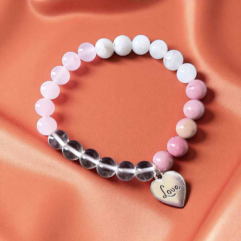 Heart & Emotional healing crystal Bracelet