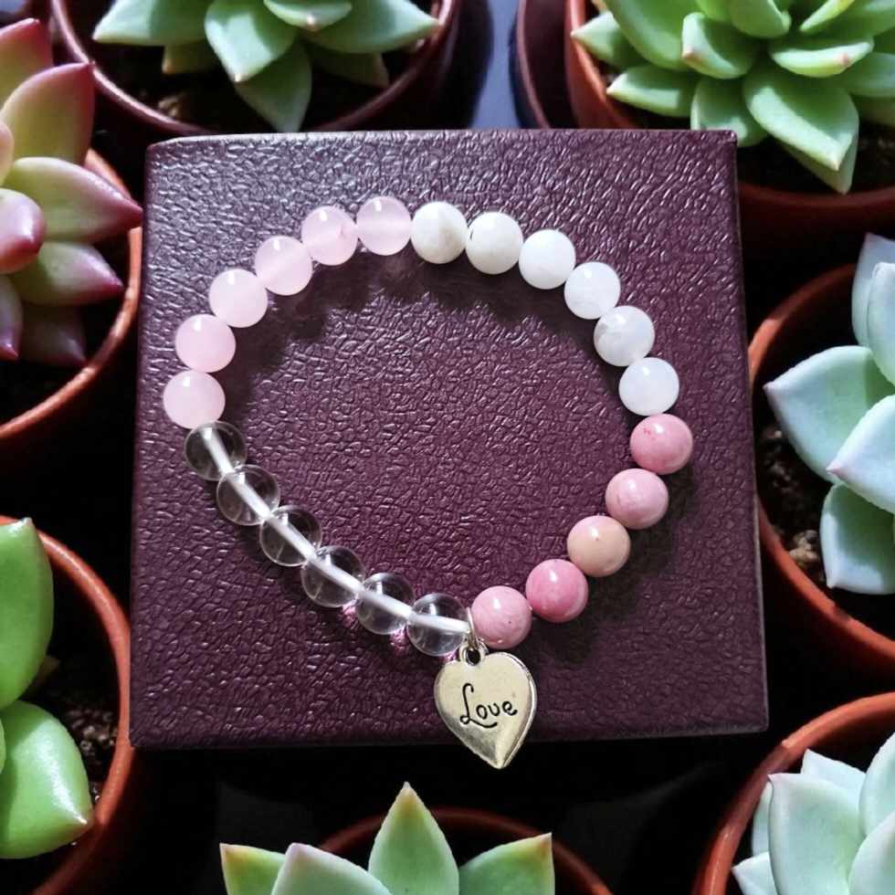 Heart & Emotional healing crystal Bracelet