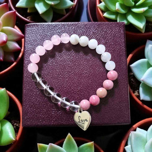 Heart & Emotional healing crystal Bracelet