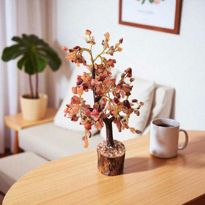 Natural Red Carnelian Crystal Tree (10-Inch)