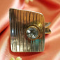 Blue Topaz Gemstone 925 Artistic Silver Ring