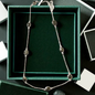 Pyrite gemstone necklace 925 Silver necklace