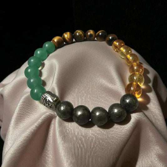 Success & Wealth Natural Crystal Bracelet