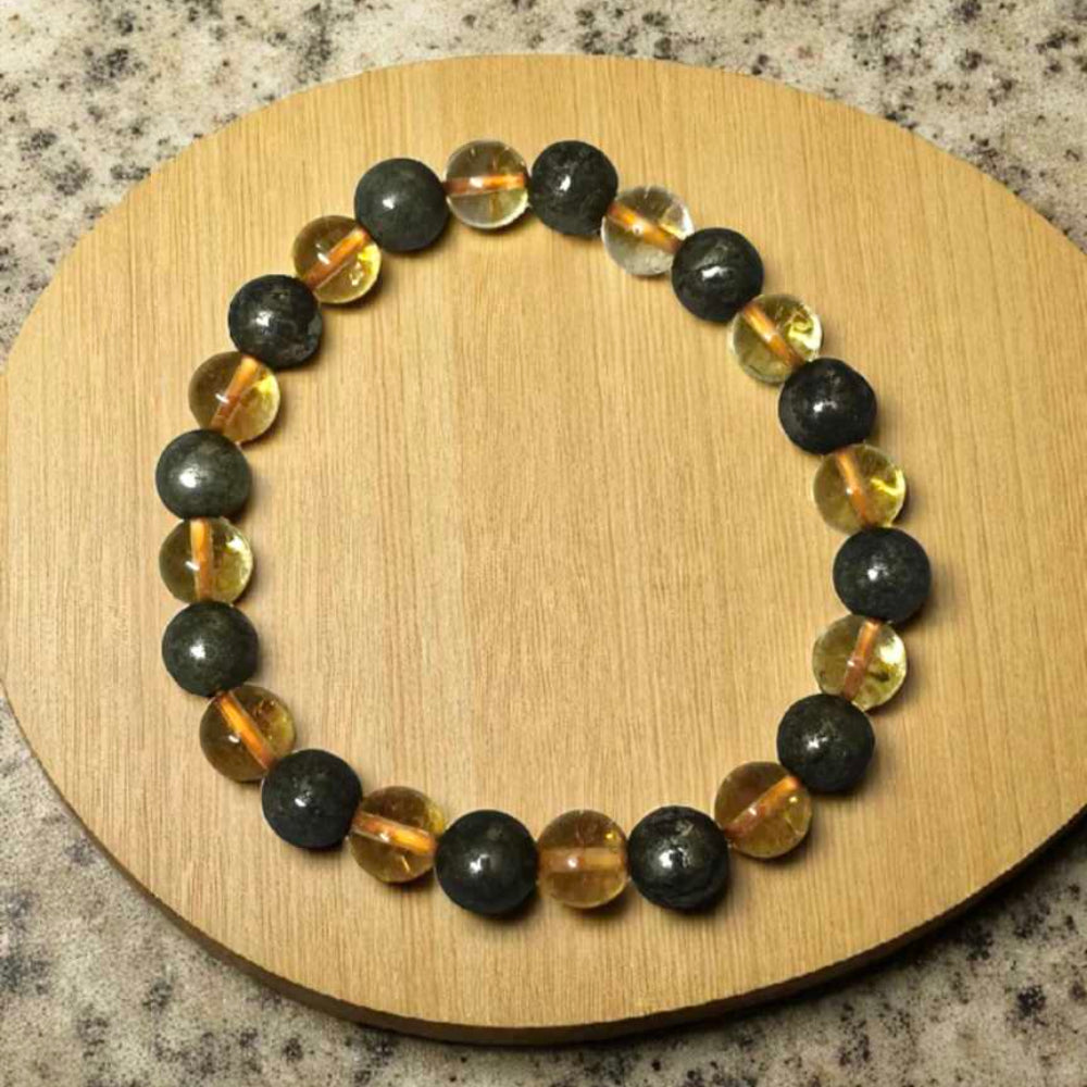 Citrine Pyrite Prosperity Bracelet