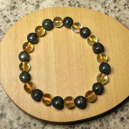 Citrine Pyrite Prosperity Bracelet