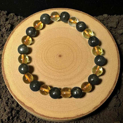 Citrine Pyrite Prosperity Bracelet