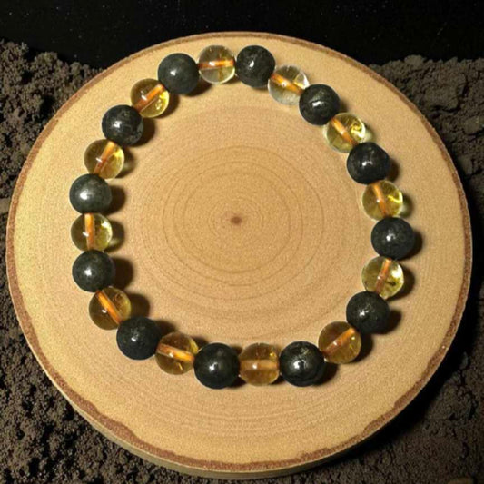Citrine Pyrite Prosperity Bracelet