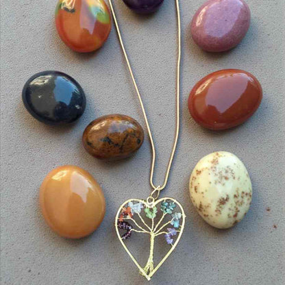 Healing tree Gold plated pendant with chain