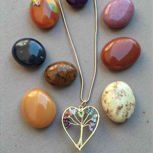 Healing tree Gold plated pendant with chain