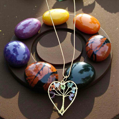 Healing tree Gold plated pendant with chain