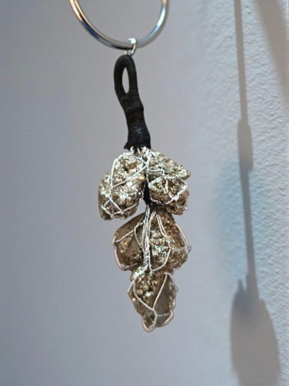 Lucky Luster Pyrite Key Chain