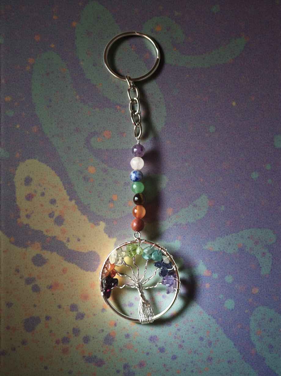 Seven Chakra Sync Key Chain