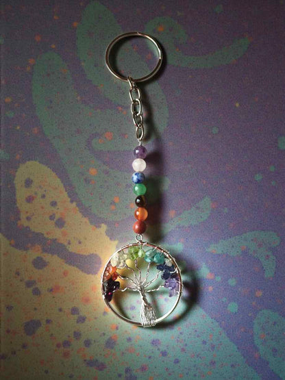 Seven Chakra Sync Key Chain
