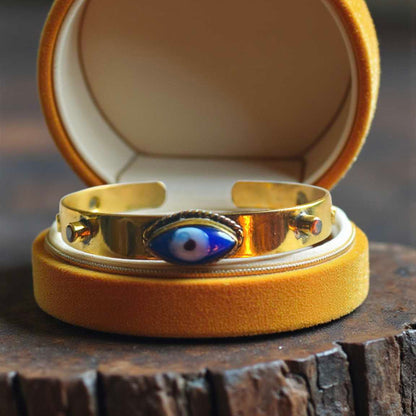 Gold plated Evil Eye Protection bracelet
