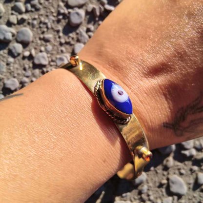 Gold plated Evil Eye Protection bracelet