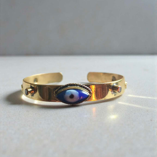 Gold plated Evil Eye Protection bracelet