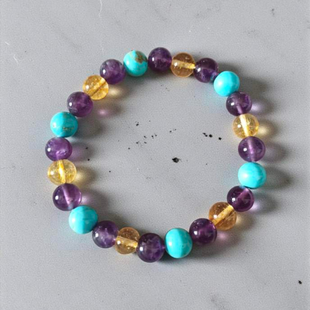 Natural Reiki charged Sagittarius Crystal Bracelet