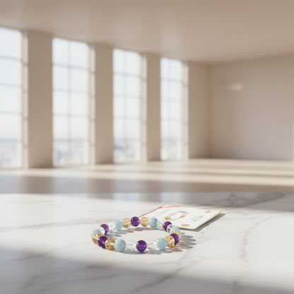 Natural Reiki charged Libra Crystal Bracelet