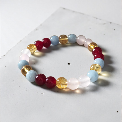 Natural Reiki charged Pisces Crystal Bracelet