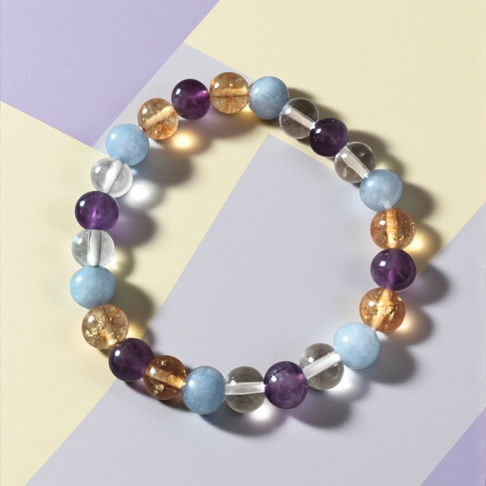 Natural Reiki charged Libra Crystal Bracelet