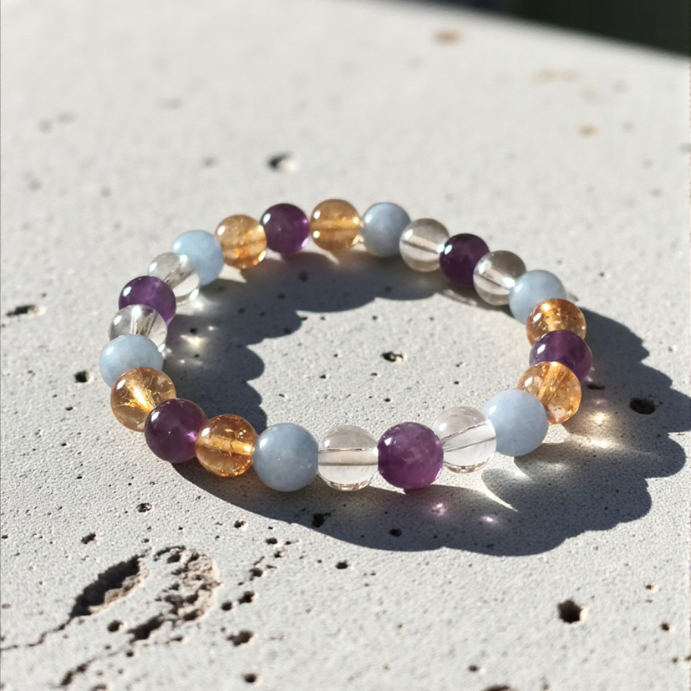 Natural Reiki charged Libra Crystal Bracelet