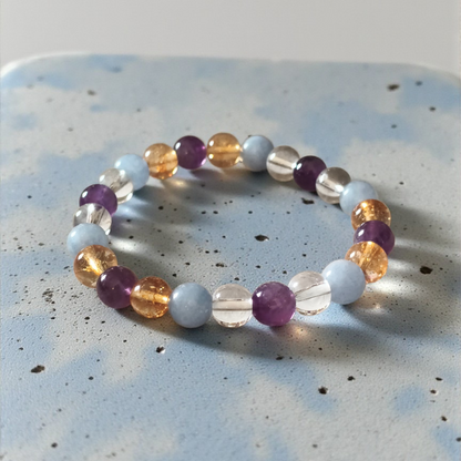 Natural Reiki charged Libra Crystal Bracelet