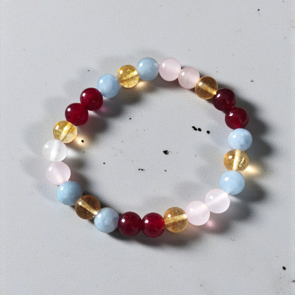 Natural Reiki charged Pisces Crystal Bracelet